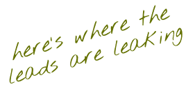 here's where the leads are leaking